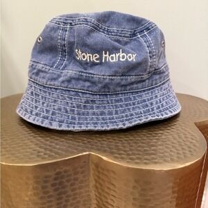 Stone Harbor Kid's Chambray Blue Denim Bucket Hat - Large 52 cm